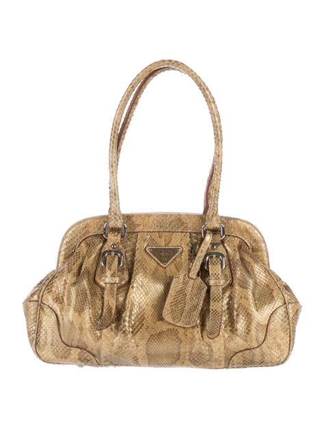 Prada snakeskin handbag